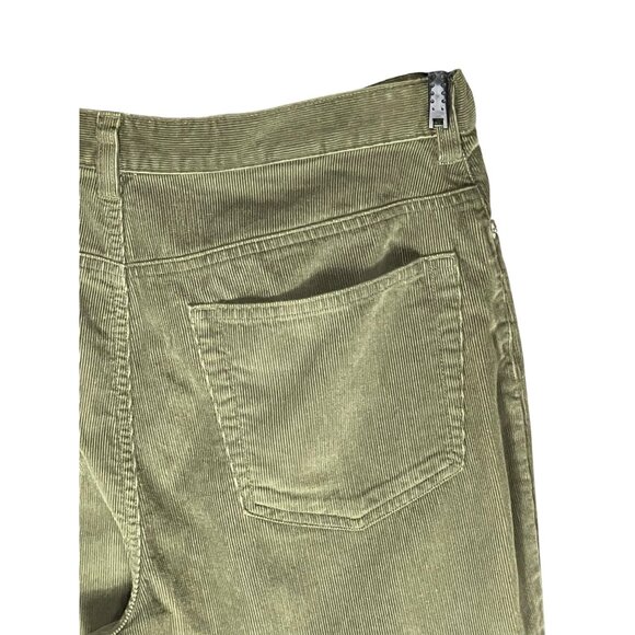 Lands End Womens Olive Green Corduroy Pants Size 10 Regular 100% Cotton - Picture 9 of 11